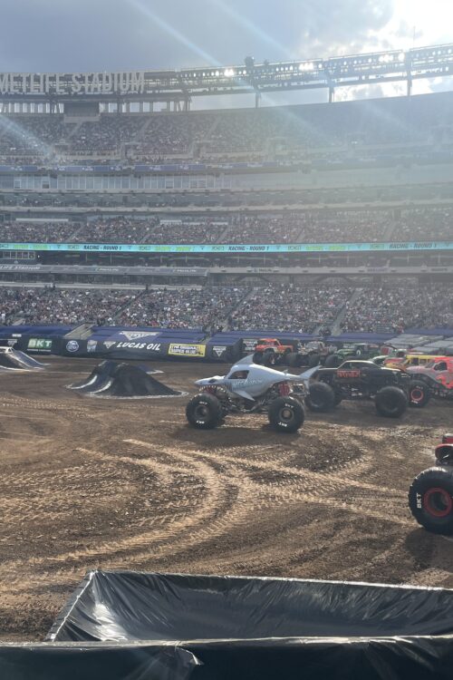 What I Wore to Monster Jam + Trip Recap for Moms of Boys Obsessed with Monster Trucks